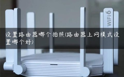 设置路由器哪个拍照(路由器上网模式设置哪个好)