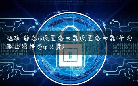 魅族 静态ip设置路由器设置路由器(华为路由器静态ip设置)