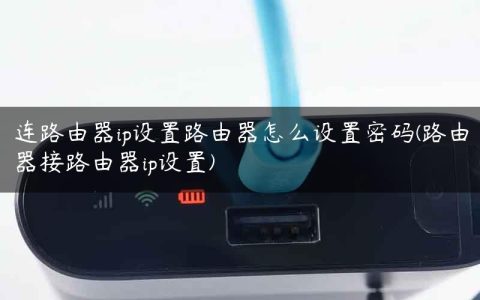 连路由器ip设置路由器怎么设置密码(路由器接路由器ip设置)