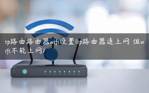 tp路由路由器wifi设置(tp路由器连上网 但wifi不能上网)