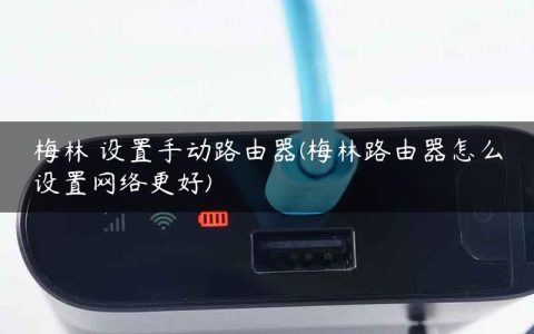 梅林 设置手动路由器(梅林路由器怎么设置网络更好)