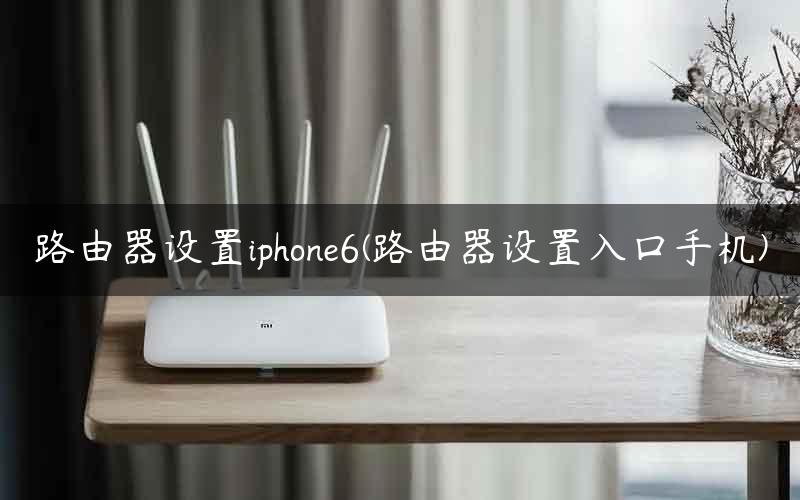 路由器设置iphone6(路由器设置入口手机)
