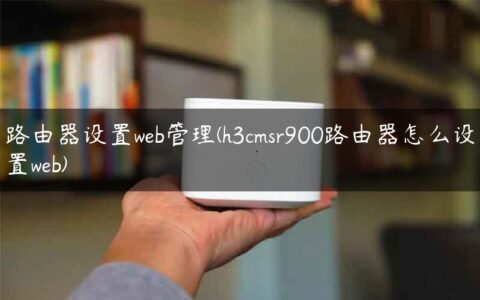 路由器设置web管理(h3cmsr900路由器怎么设置web)