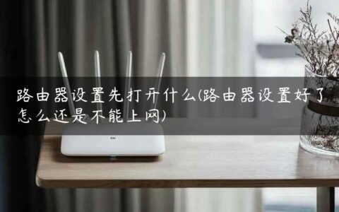 路由器设置先打开什么(路由器设置好了怎么还是不能上网)