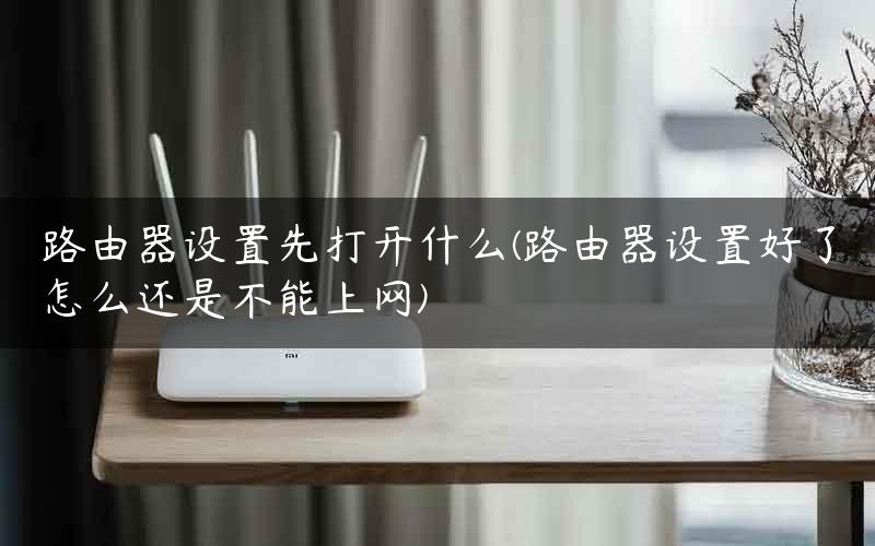 路由器设置先打开什么(路由器设置好了怎么还是不能上网)