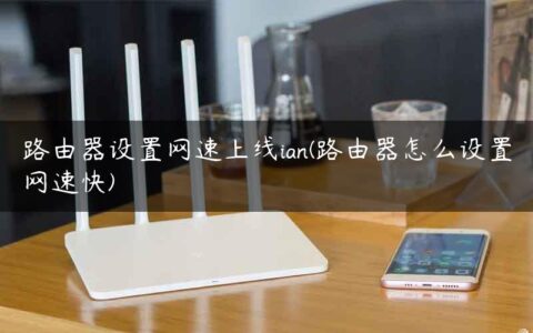 路由器设置网速上线ian(路由器怎么设置网速快)