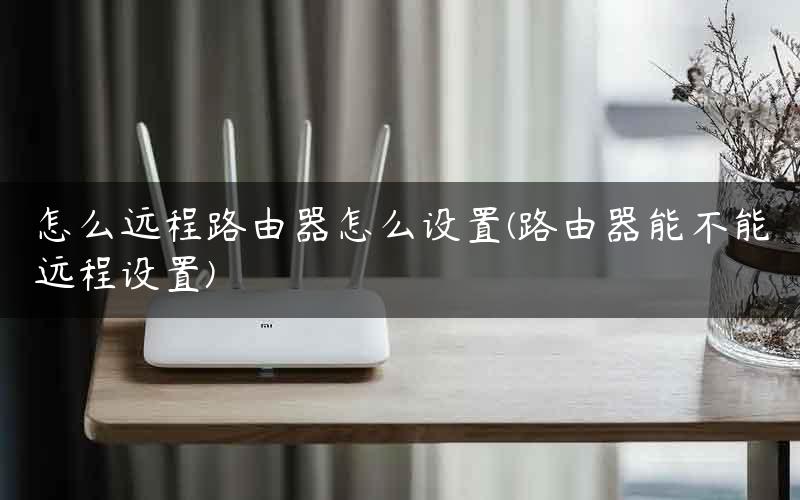 怎么远程路由器怎么设置(路由器能不能远程设置)