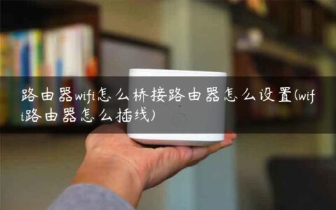 路由器wifi怎么桥接路由器怎么设置(wifi路由器怎么插线)
