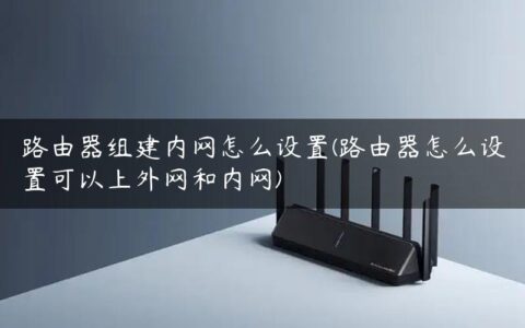 路由器组建内网怎么设置(路由器怎么设置可以上外网和内网)