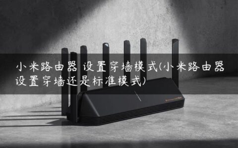 小米路由器 设置穿墙模式(小米路由器设置穿墙还是标准模式)