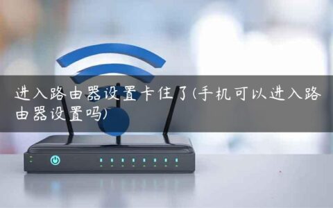 进入路由器设置卡住了(手机可以进入路由器设置吗)