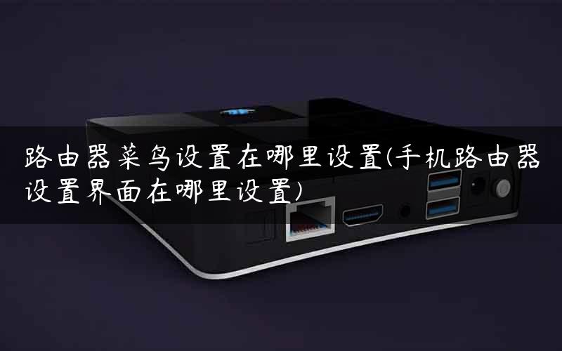 路由器菜鸟设置在哪里设置(手机路由器设置界面在哪里设置)