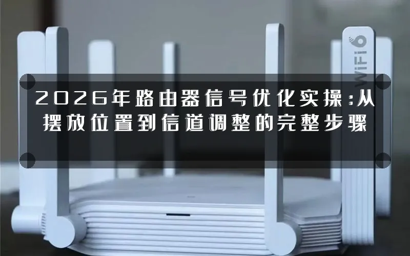 2026年路由器信号优化实操:从摆放位置到信道调整的完整步骤