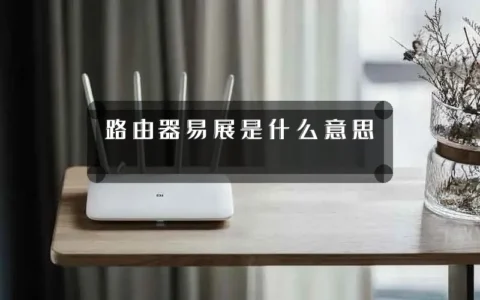 路由器易展是什么意思