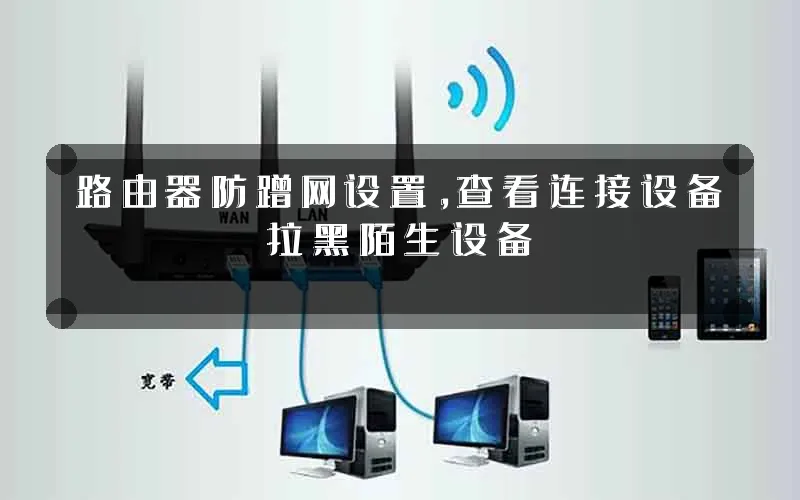 路由器防蹭网设置,查看连接设备拉黑陌生设备
